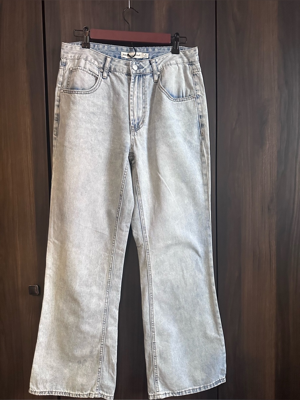 RM Rebecca Minkoff Womens Mid Rise Relaxed Fit Jean Size 4 100% Cottton